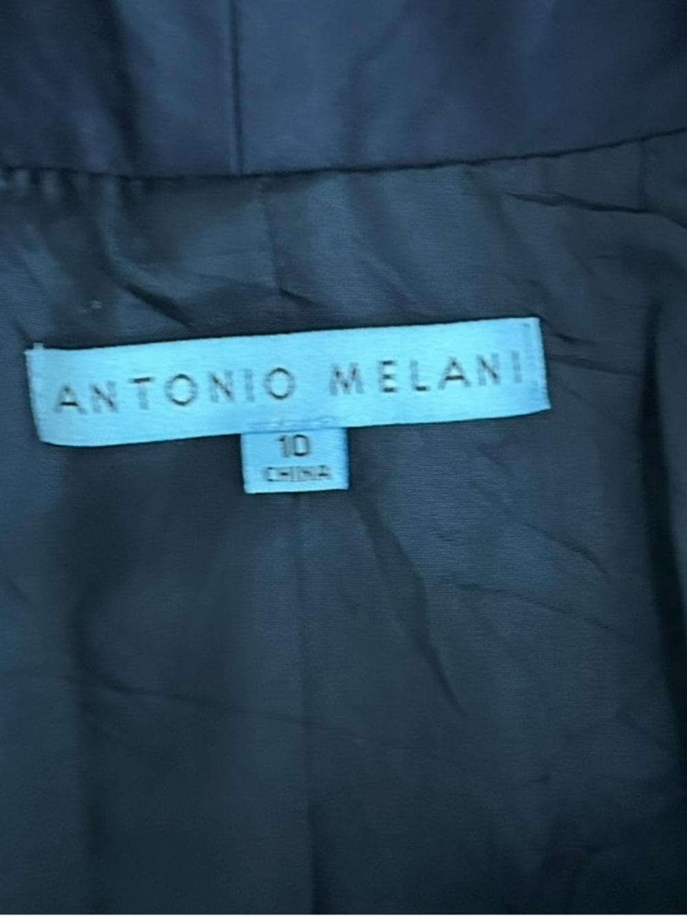Antonio Melani Black Tailored Blazer Size 10 Career Office Professional Jacket - Picture 3 of 7